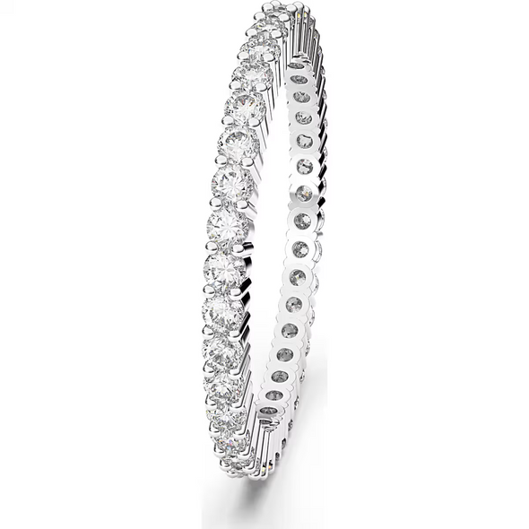 SWAROVSKI MATRIX VITTORE SILVER WHITE - ACCESSORIES JEWELRY RING - 5656298