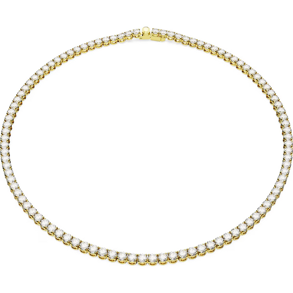 SWAROVSKI MATRIX TENNIS GOLD WHITE M - ACCESSORIES JEWELRY NECKLACE - 5681795