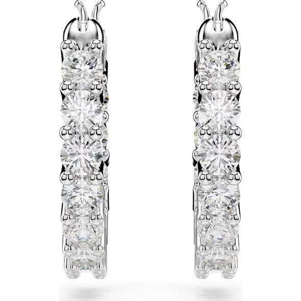 SWAROVSKI MATRIX VITTORE HOOP WHITE - ACCESSORIES JEWELRY EARRINGS - 5633866