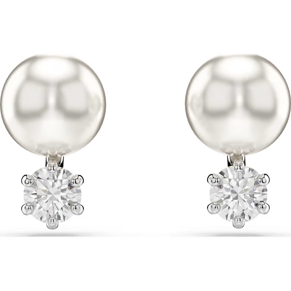 SWAROVSKI MATRIX STUD CRYSTAL PEARL - ACCESSORIES JEWELRY EARRINGS - 5701604