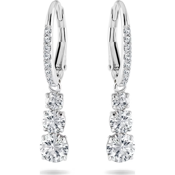 SWAROVSKI STILLA ATTRACT HOOP WHITE - ACCESSORIES JEWELRY EARRINGS - 5689706