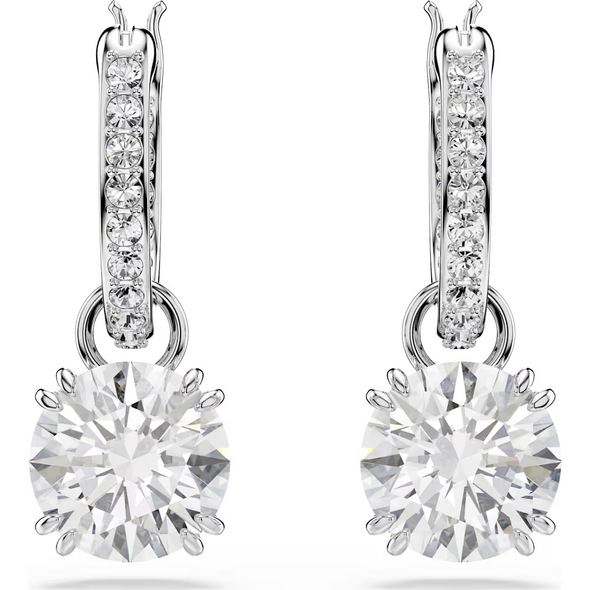 SWAROVSKI STILLA DROP WHITE RHODIUM - ACCESSORIES JEWELRY EARRINGS - 5649007