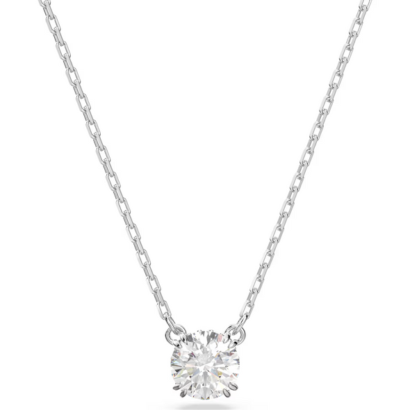 SWAROVSKI STILLA PENDANT ROUND WHITE - ACCESSORIES JEWELRY NECKLACE - 5636706