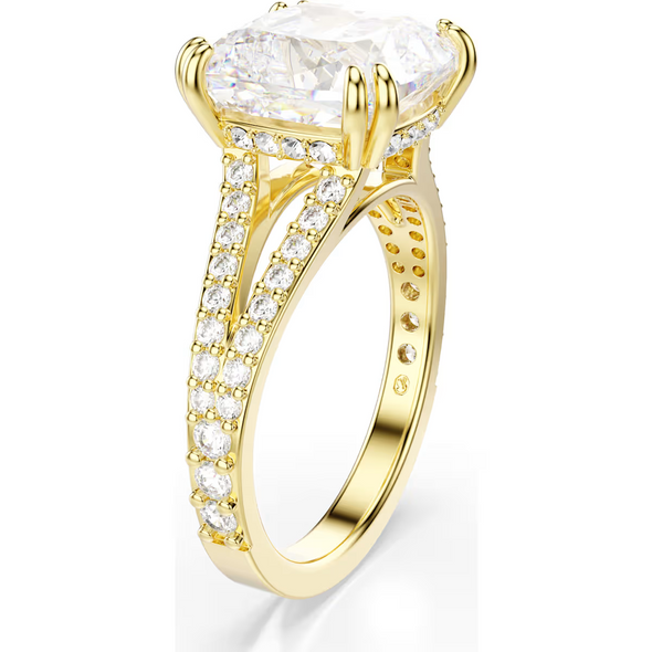 SWAROVSKI STILLA COCKTAIL SQUARE GOLD - ACCESSORIES JEWELRY RING - 5693502