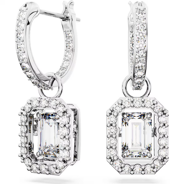 SWAROVSKI UNA DROP OCTAGON WHITE - ACCESSORIES JEWELRY EARRINGS - 5689684