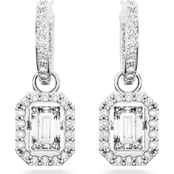 SWAROVSKI UNA DROP OCTAGON WHITE - ACCESSORIES JEWELRY EARRINGS - 5689684