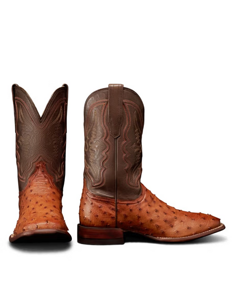 TECOVAS THE EMMIT II PECAN OSTRICH - BOOT MENS WESTERN - M10095PEC