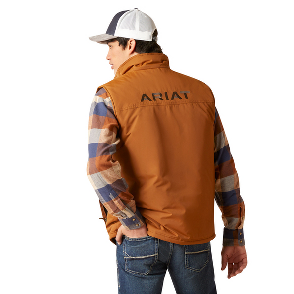 ARIAT TEAM LOGO INSULATED CHESTNUT - MEN VESTS  - 10046718