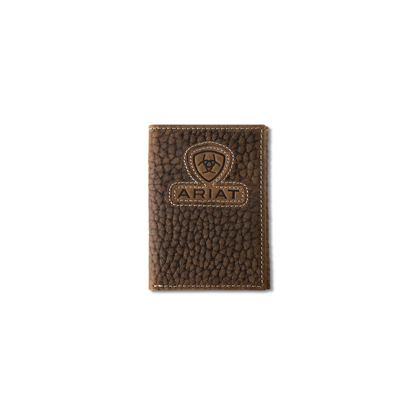 ARIAT TRIFOLD INLAY PATCH BROWN - ACCESSORIES WALLET  - A3564902
