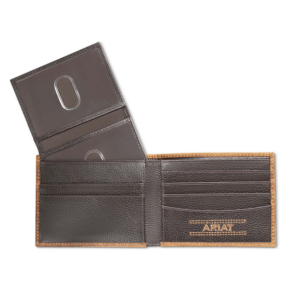 ARIAT BIFOLD CALF HAIR PATCH BROWN - ACCESSORIES WALLET  - A3566802