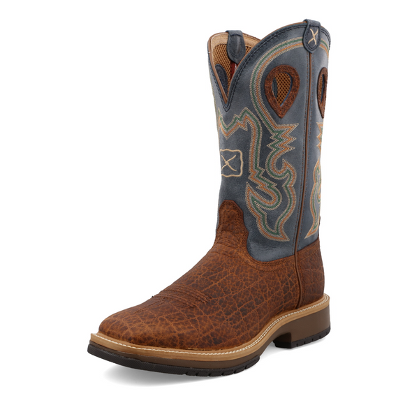 TWISTED X 12" HORSEMAN DISTRESSED SADDLE - BOOT MENS WESTERN - MHM0022