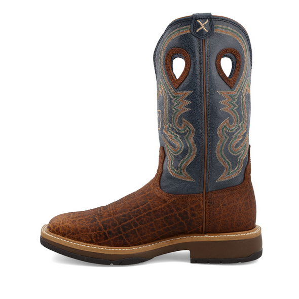 TWISTED X 12" HORSEMAN DISTRESSED SADDLE - BOOT MENS WESTERN - MHM0022