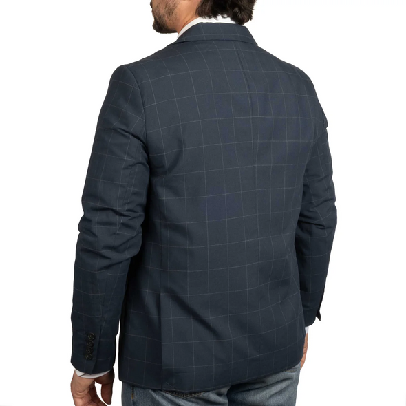CINCH NAVY PLAID SPORT COAT - MENCOATS   - MWJ1931002