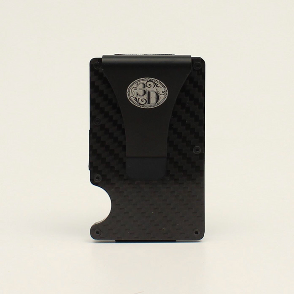 3-D BELT GUN METEAL BLACK SMART WALLET - ACCESSORIES WALLET  - D250002301