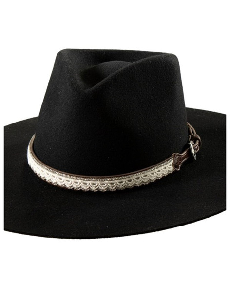 3-D BELT 3/4" HATBAND LACE BROWN - HATS HEADBAND  - D740001902