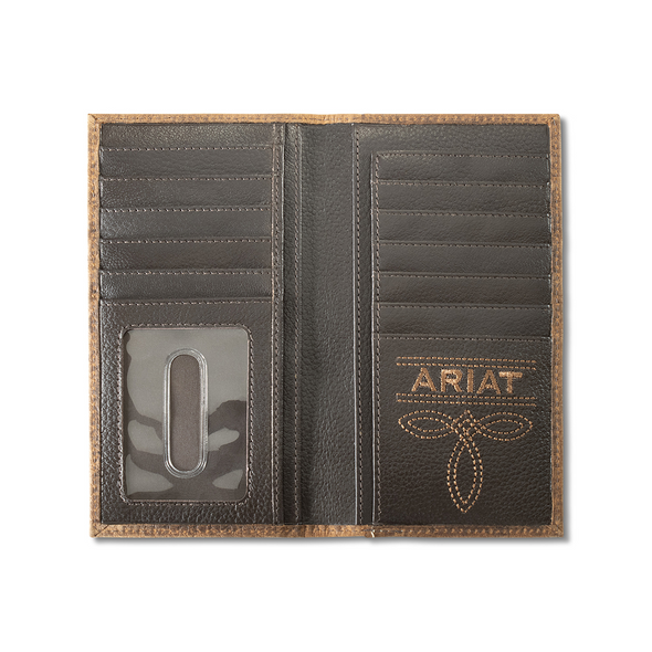 ARIAT RODEO INLAY PATCH BROWN - ACCESSORIES WALLET  - A3564702