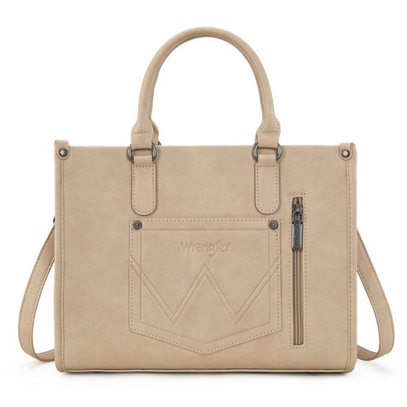 WRANGLER SHERPA AZTEC CANVAS TAN - LADIES PURSES  - WG313-8119TN