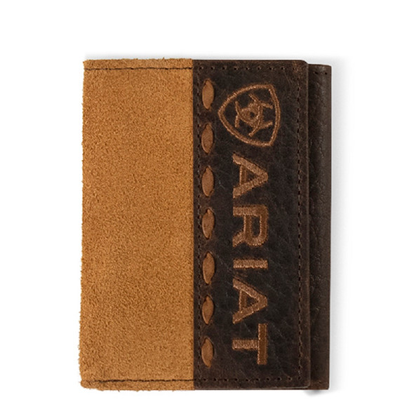 ARIAT TRIFOLD ROUGHOUT CROCO TAN - ACCESSORIES WALLET  - A3560908