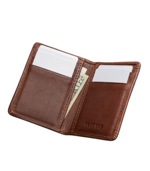 TECOVAS COWHIDE BIFOLD BOURBON - ACCESSORIES WALLET  - 30346BUR
