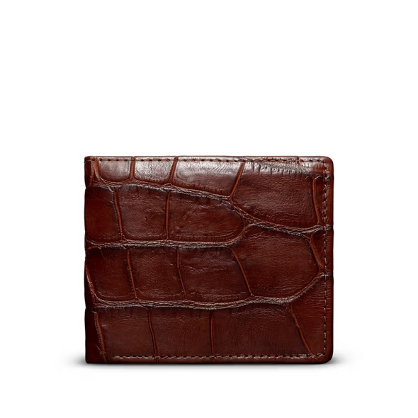 TECOVAS ALLIGATOR BILLFOLD WALNUT II - ACCESSORIES WALLET  - 30091WAL