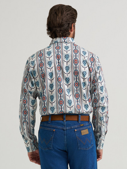 WRANGLER CHECOTAH CLASSIC FIT GREY - MENS SHIRT  - 112374908