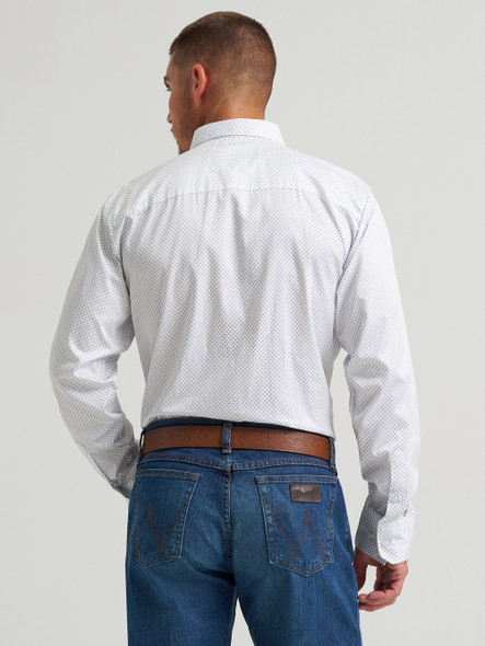 WRANGLER CODY JOHNSON WHITE PRINT - MENS SHIRT  - 112374487