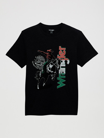 WRANGLER MEXICO LOGO PRINT BLACK - KIDS BOYS TEE - 112372977