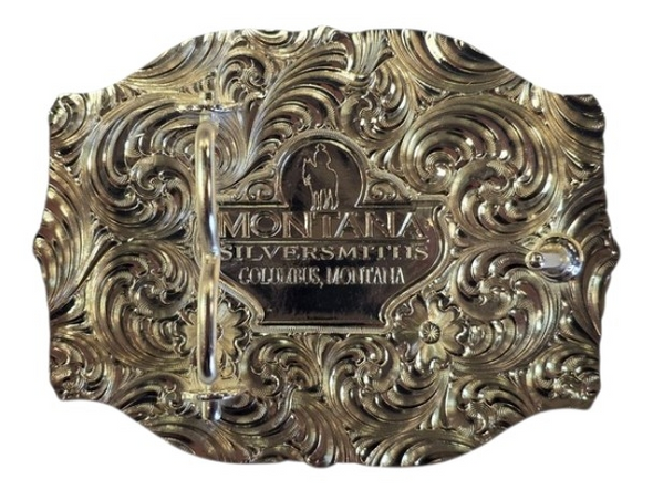 MONTANA SILVERSMITHS TRIPLE CROSS CRACKED EARTH - ACC BUCKLE  - 43810-855