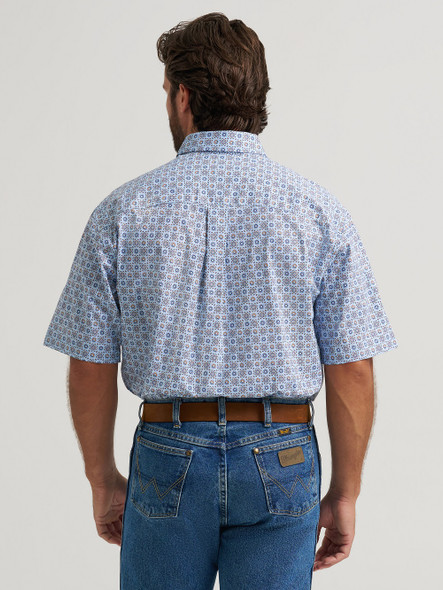 WRANGLER GEORGE STRAIT BLUE PRINT - MENS SHIRT  - 112374581