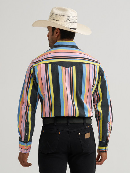 WRANGLER VINTAGE INSPIRED BLACK MULTI - MENS SHIRT  - 112374803