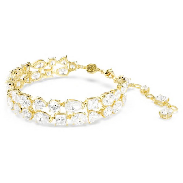 SWAROVSKI MESMERA MIXED CUTS GOLD TONE - ACCESSORIES JEWELRY BRACELET - 5743827