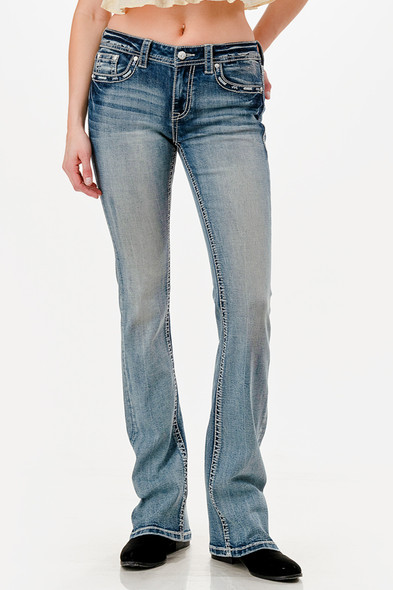 GRACE IN LA 460 AZTEC MODIFY - LADIES JEANS  - EBS909