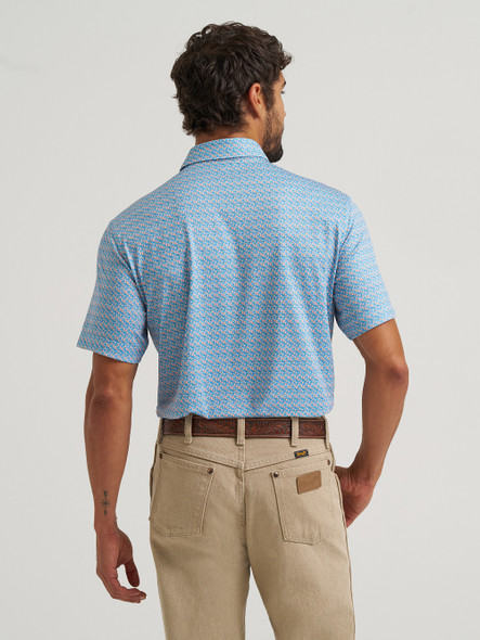 WRANGLER PERFORMANCE POLO PAPAYA PUNCH - MENS POLO  - 112375267