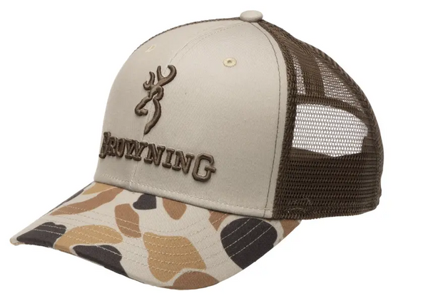 BROWNING BARKLEY VINTAGE TAN CAMO - HATS CAP  - 308063121