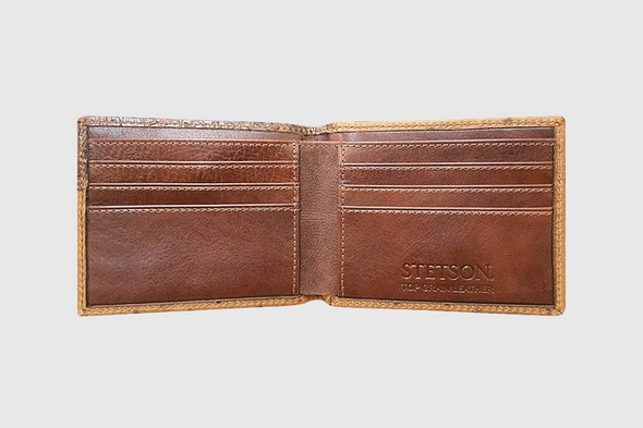 STETSON STETSON BIFOLD BROWN - ACCESSORIES WALLET  - 9810002-200
