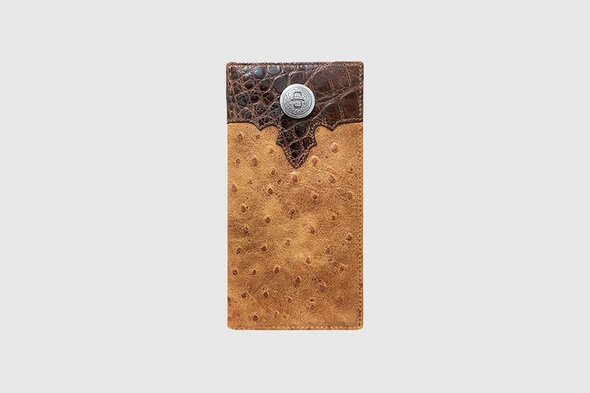 STETSON CROCO EMBOSSED RODEO BROWN - ACCESSORIES WALLET  - 9810003-200