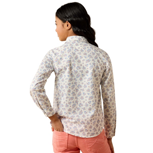 ARIAT STARDUST MULTICOLOR FLORAL - KIDS GIRLS SHIRT - 10071120