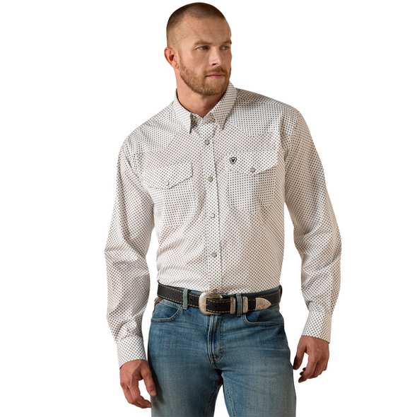 ARIAT WF ANTHONY CLASSIC WHITE SNAP - MENS SHIRT  - 10071021