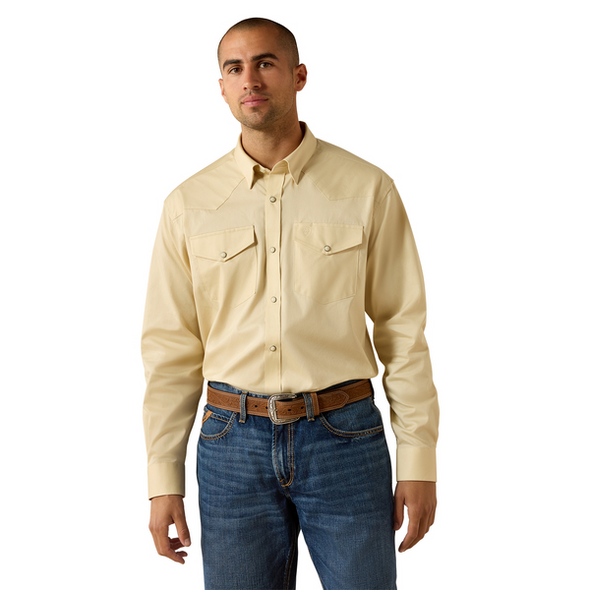 ARIAT CREME BRULEE TWILL SNAP - MENS SHIRT  - 10071235