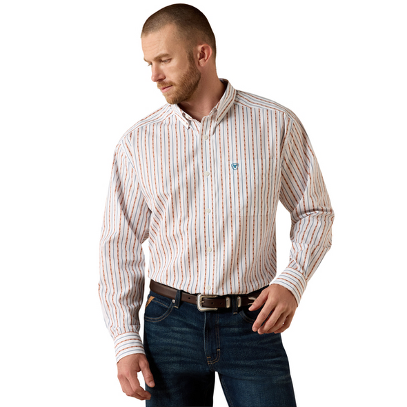 ARIAT WF AUGUSTINE WHITE SERAPE - MENS SHIRT  - 10071751