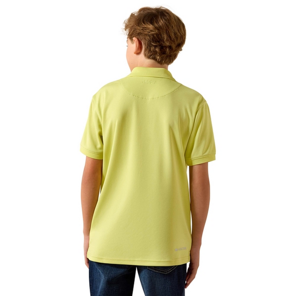 ARIAT TEK POLO LIME SHERBERT - KIDS BOYS POLO - 10071424