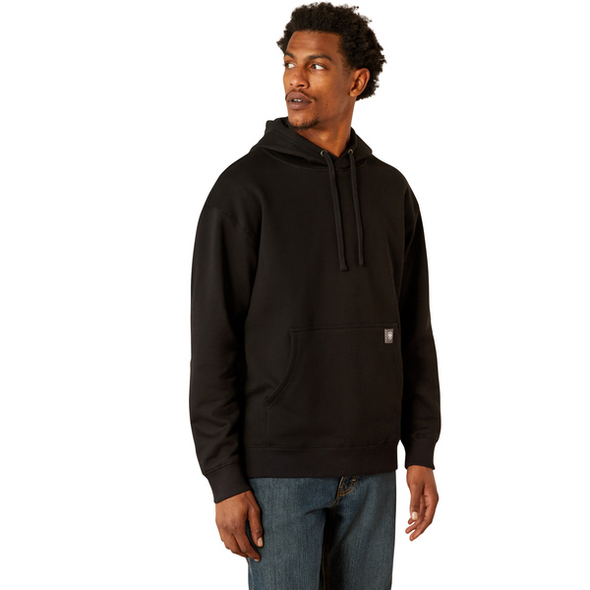 ARIAT REBAR WORKMAN HARDHEAD BLACK - MENS HOODIE  - 10054475