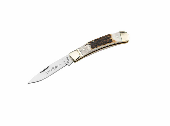 BOKER TREEBRAND LOCKBACK STAG - ACC KNIVES  - 110819ST