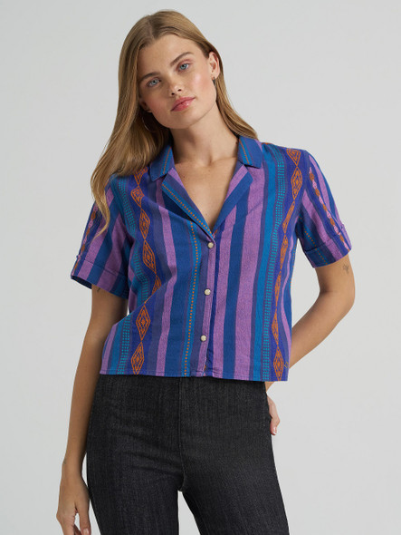 WRANGLER X LAINEY WILSON JAQUARD PINK - LADIES SHIRT  - 112375906