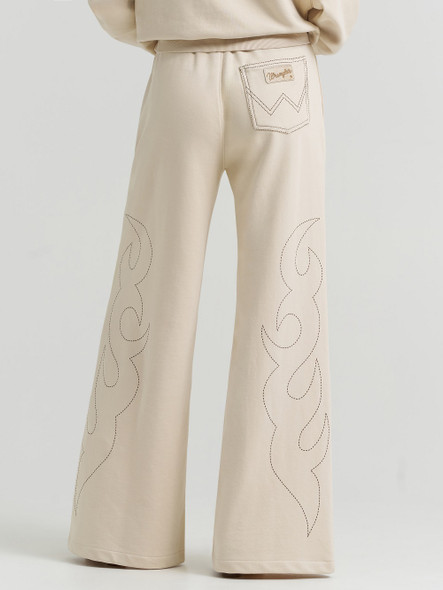 WRANGLER LAINEY WILSON SWEATPANTS CREAM - LADIES JEANS  - 112375657