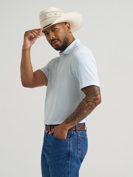 WRANGLER PERFORMANCE POLO DAPHNE PRINT - MENS POLO  - 112375275