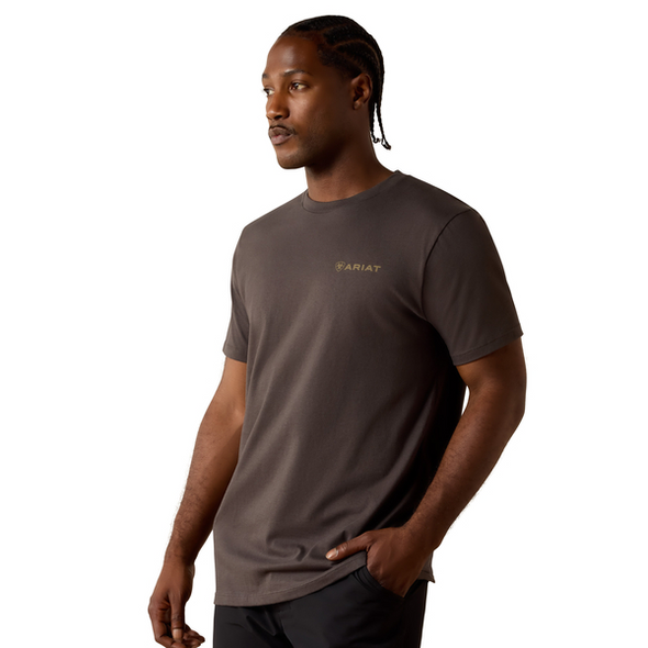 ARIAT WOODEN RETICLE BROWN - MENS TEE  - 10070343
