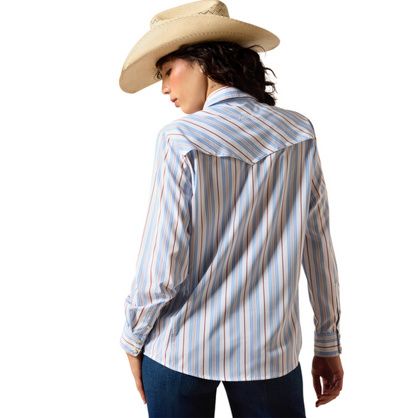 ARIAT VENTEK MULTICOLOR STRIPE PRINT - LADIES SHIRT  - 10071066