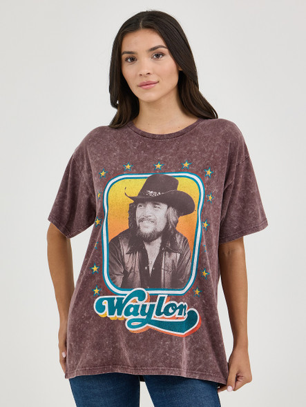 WRANGLER WAYLON JENNINGS FUDGE - LADIES TEE  - 112361054