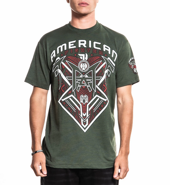 AMERICAN FIGHTER KETTLE RIVER THYME/KOMBU GREEN - MENS TEE  - FM16338